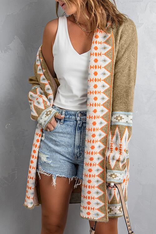 Brinlee Geometric Cardigan