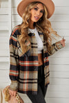 Emmie Plaid Pocketed Button Down Shacket