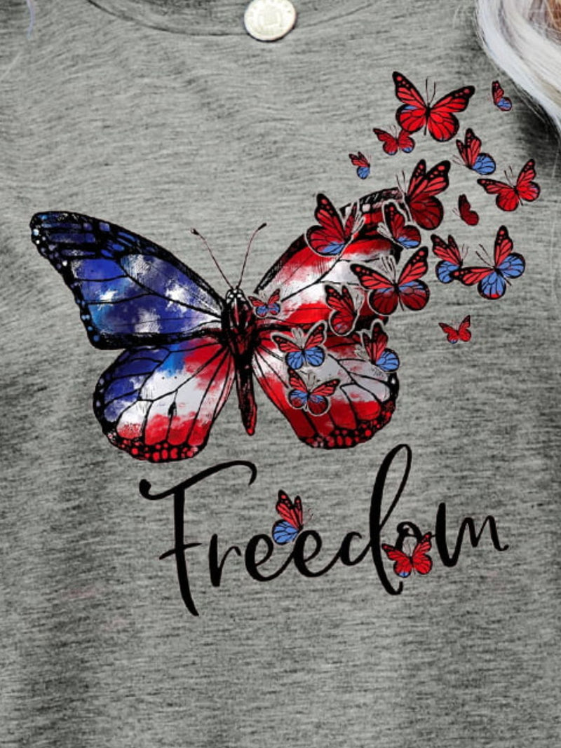 FREEDOM Butterfly Graphic Tee