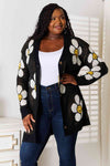 Gia Floral Button Down Longline Cardigan