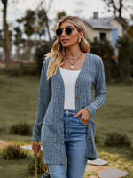 Stella Ribbed Button-Up Cardigan