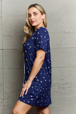 Zoe Button Down Sleepwear Dress