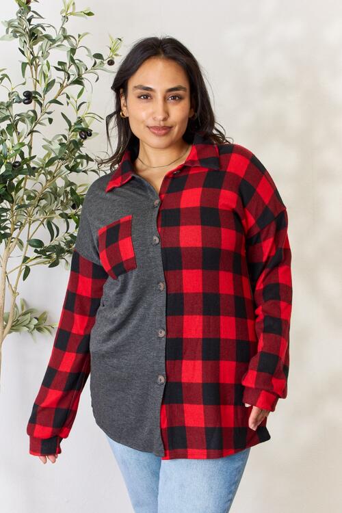 Blake Plaid Button Down Shacket