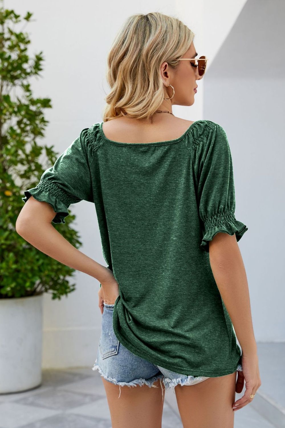 Flounce Sleeve Top