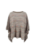 Bailey Fringe Detail Sleeve Poncho