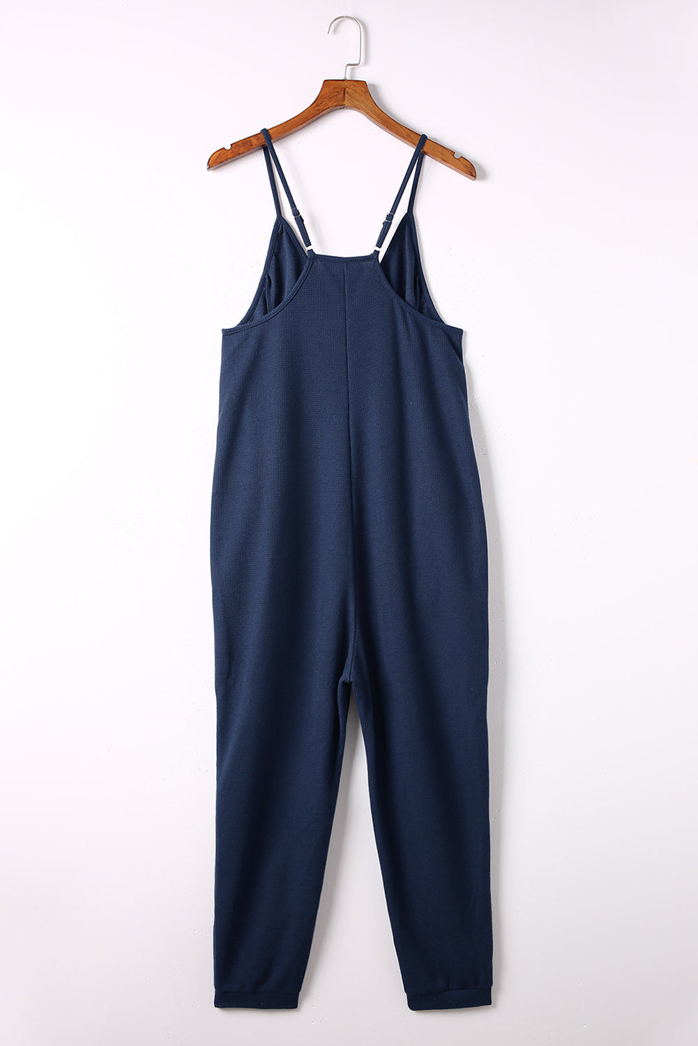 Taylor Spaghetti Strap Deep V Jumpsuit with Pockets