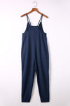 Taylor Spaghetti Strap Deep V Jumpsuit with Pockets