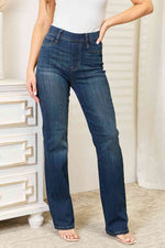 Amiri Elastic Waistband Slim Bootcut Judy Blue Jeans