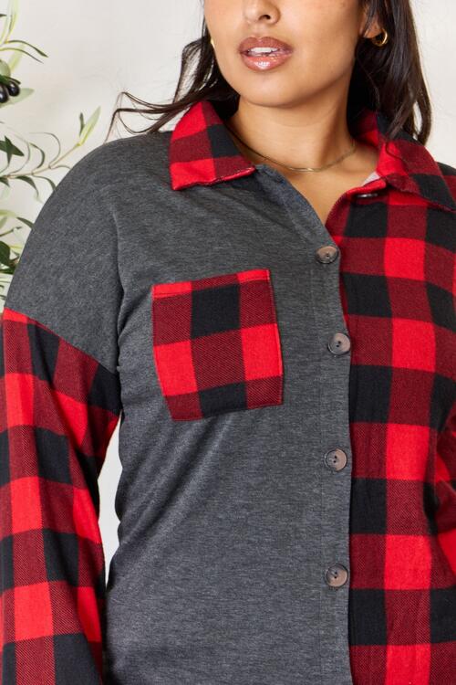 Blake Plaid Button Down Shacket