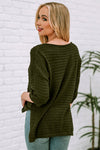 Olivia Dropped Shoulder Side Slit Sweater