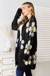 Gia Floral Button Down Longline Cardigan