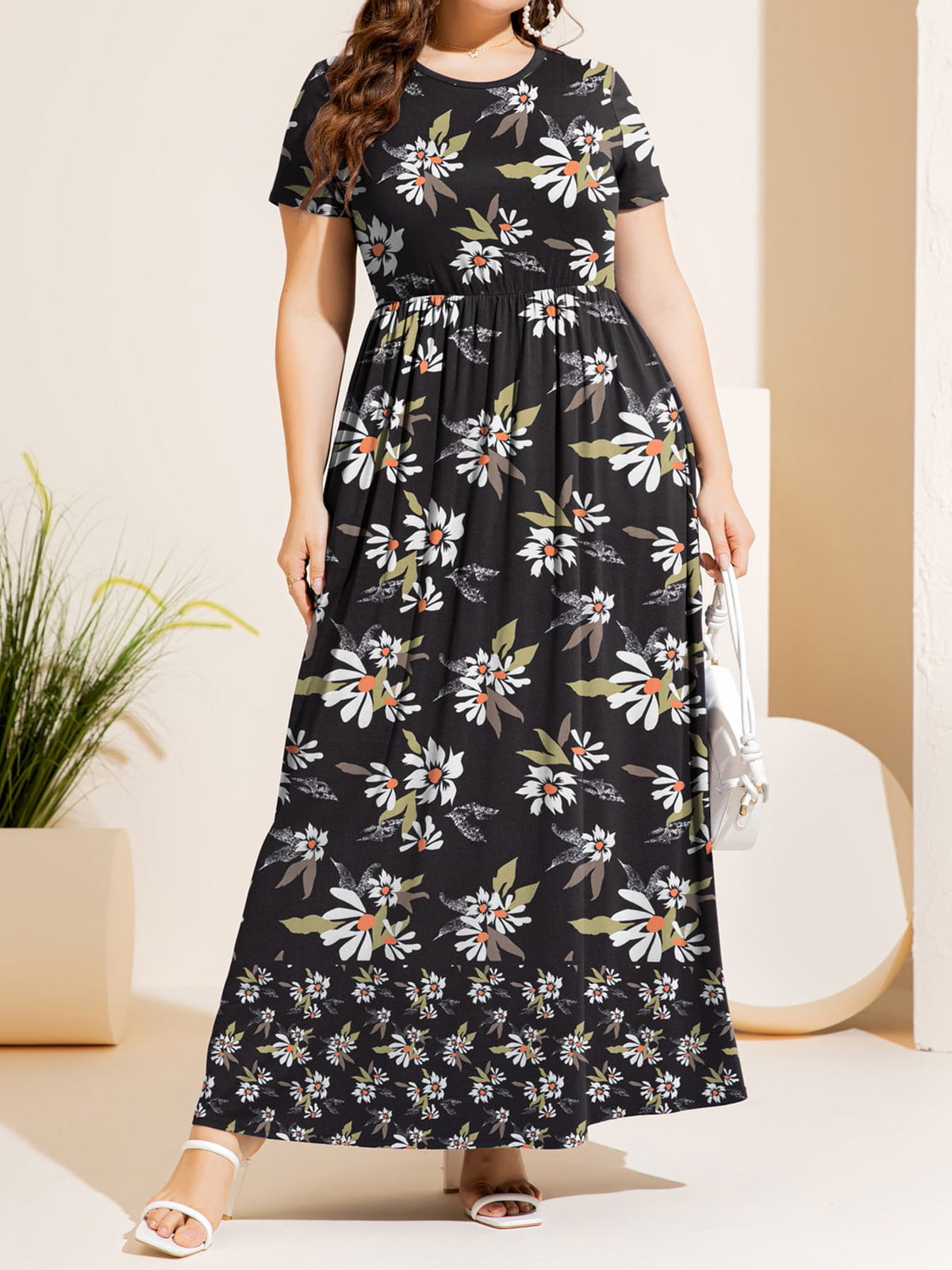 Plus Size Brookley Printed Maxi Dress