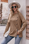 Desiree Ribbed Buttoned Long Sleeve Tee