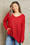 By The Fire Draped Detail Knit Sweater