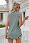 Eyelet V-Neck Tank