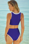 Contrast Trim Two-Piece Swimsuit