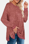 Juliet Long Sleeve Slit T-Shirt