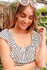 Extra Time Striped Top