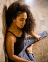 PREORDER: Spaghetti Strap Brami Tank in Black