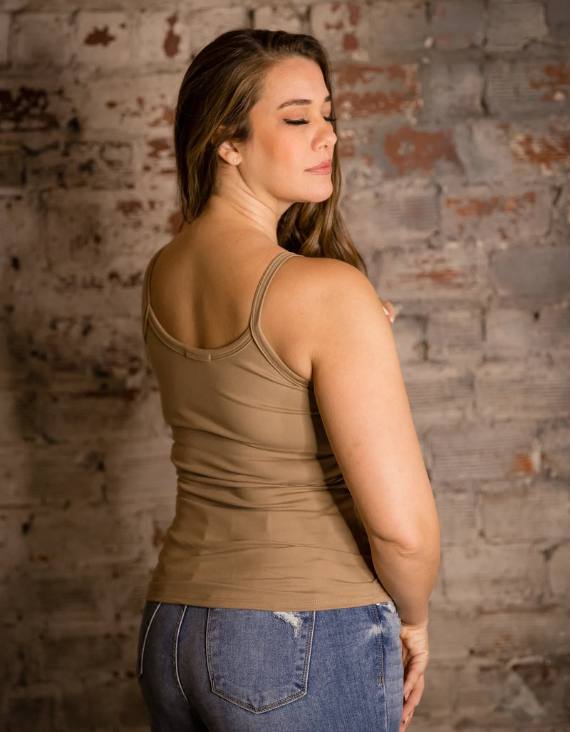PREORDER: Spaghetti Strap Brami Tank in Black