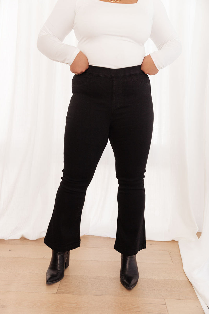 Next Level Black Flare Jeans