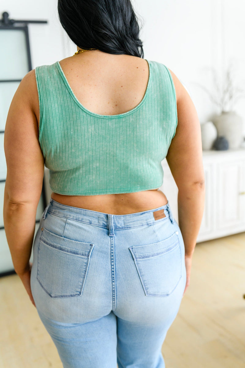 Get On My Level Cropped Cami in Mint