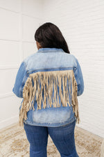 On The Fringe Jacket in Denim