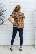 Spotted Animal Print Blouse