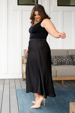 Timeless Tale Maxi Skirt in Black