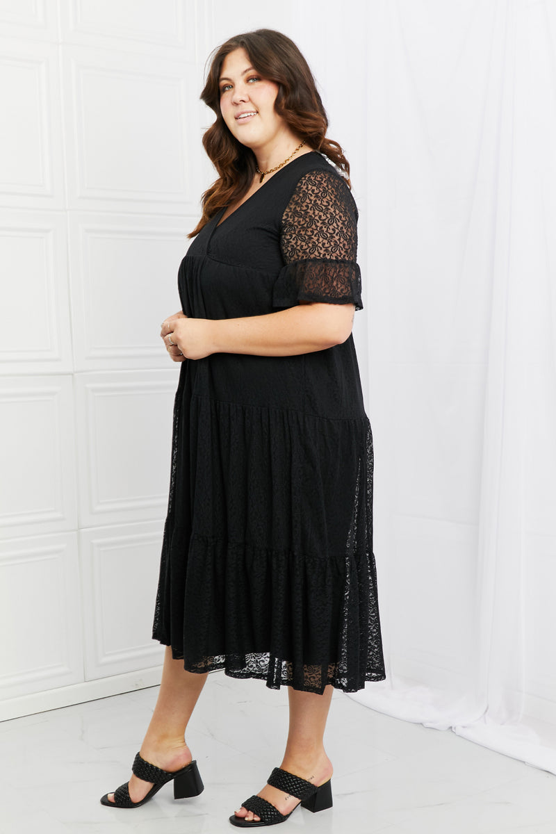 Lovely Lace Tiered Dress