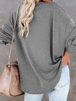 Janelle Buttoned Drop Shoulder Top