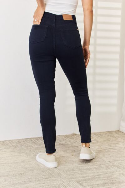 Francesca Garment Dyed Tummy Control Skinny Judy Blue Jeans