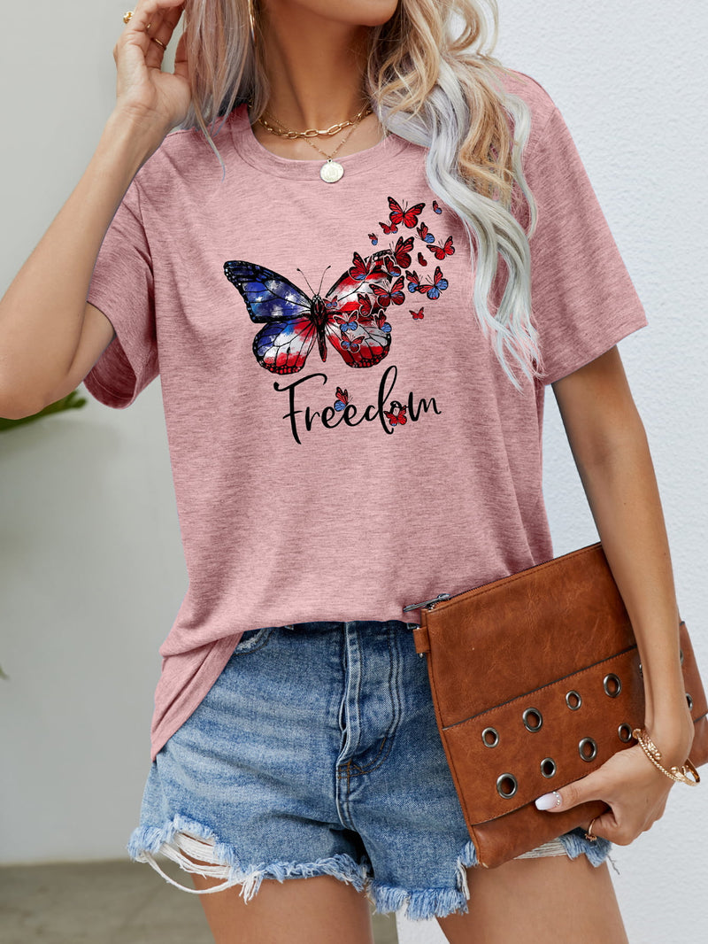 FREEDOM Butterfly Graphic Tee