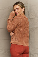 Soft Focus Cable Knit Cardigan