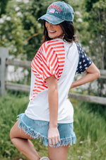 Stars and Stripes V-Neck Tee