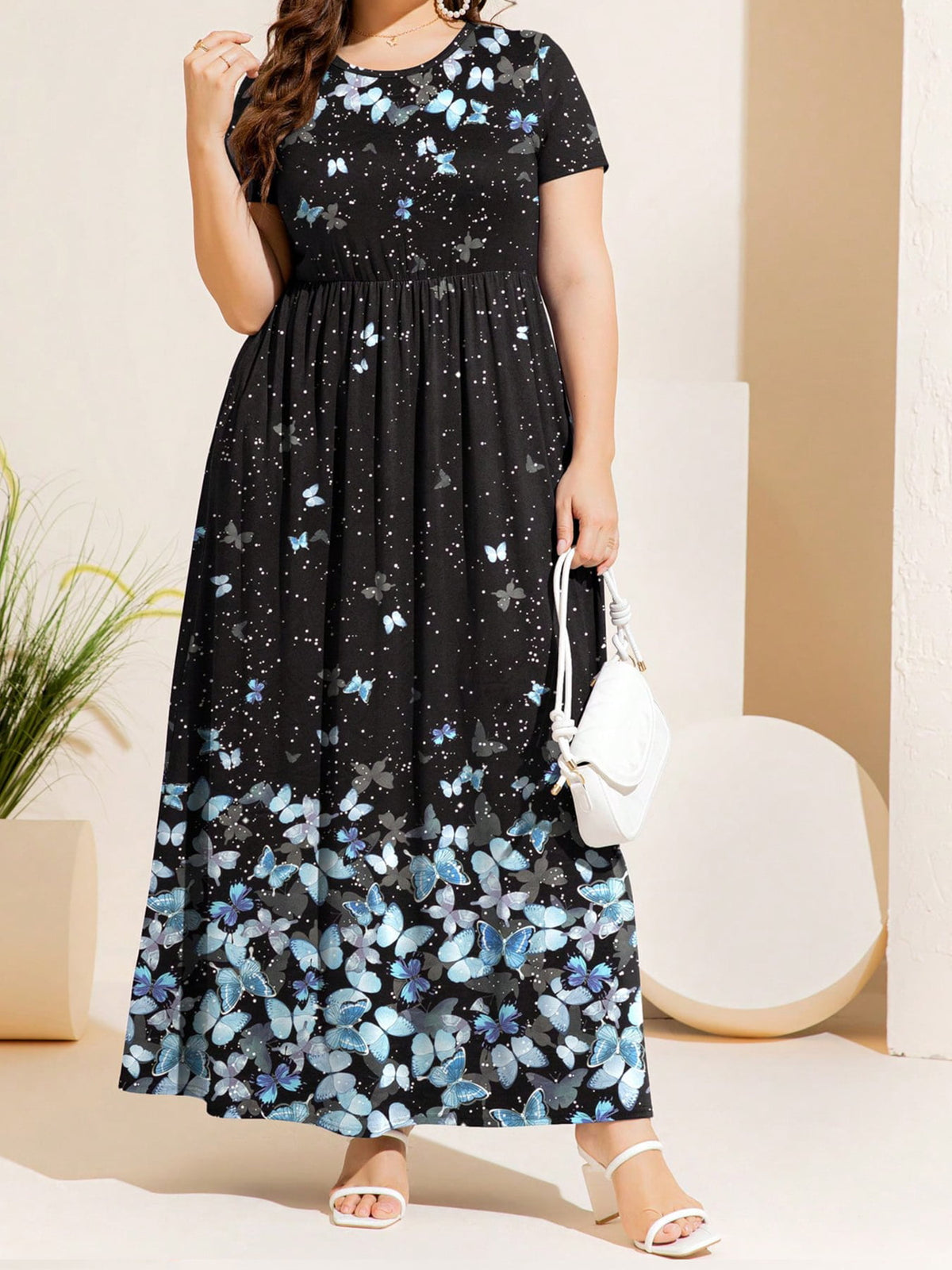 Plus Size Brookley Printed Maxi Dress