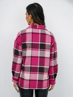 Penelope Plaid Button-Down Jacket