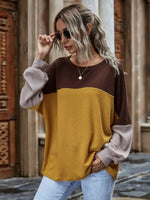 Emery Waffle-Knit Long Sleeve Top