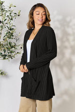 Isabella Ribbed Open Front Cardigan