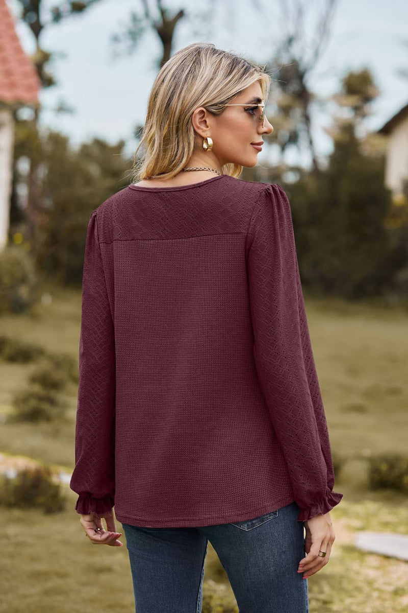 Hayven Puff Sleeve Blouse