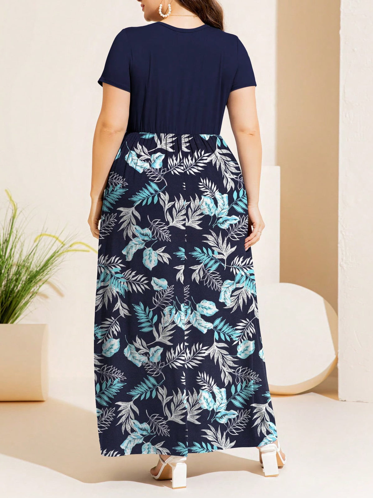 Plus Size Brookley Printed Maxi Dress