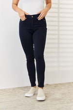 Francesca Garment Dyed Tummy Control Skinny Judy Blue Jeans