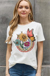 Flower & Butterfly Graphic Tee