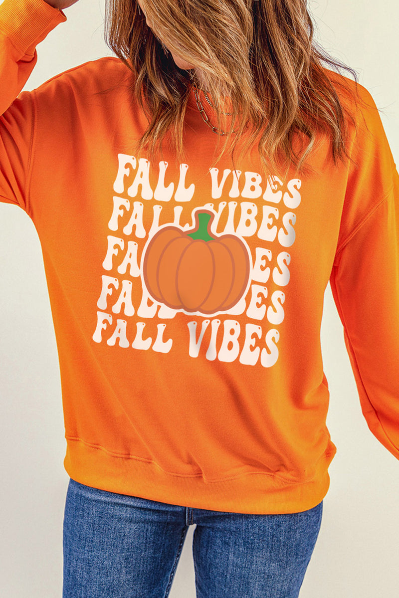 FALL VIBES Dropped Shoulder Sweatshirt