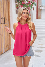 Jessica Grecian Neck Sleeveless Top