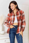 Hazel Plaid Collared Neck Long Sleeve Shirt