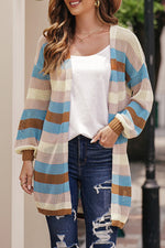 Khloe Striped Openwork Cardigan