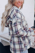 Reese Plaid Buttoned Hoodie