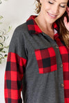 Blake Plaid Button Down Shacket