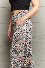 Leopard High Waist Flowy Wide Leg Pants